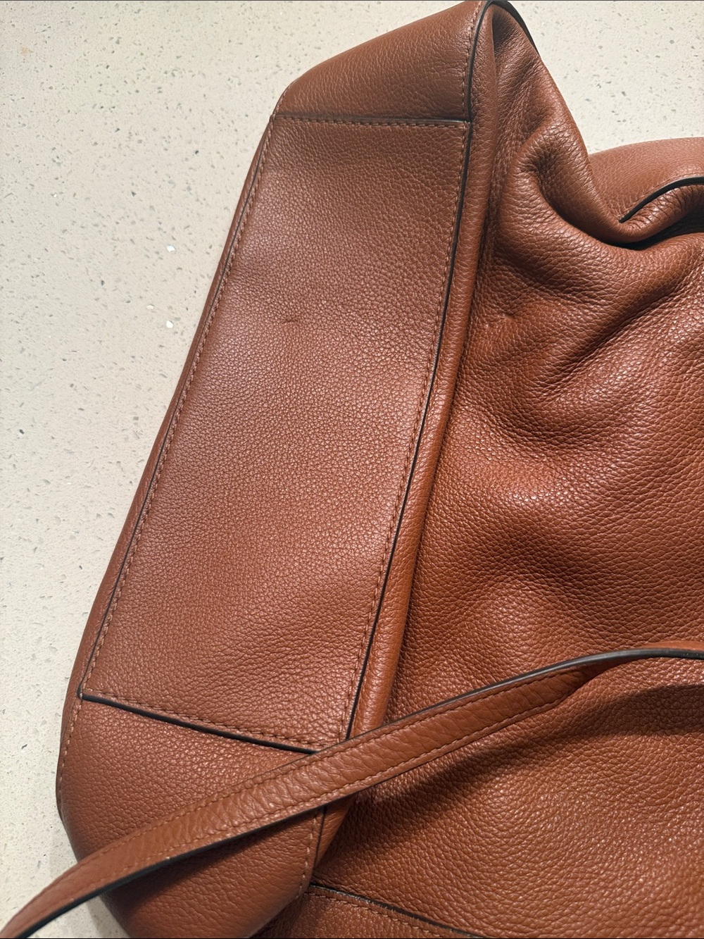 kate spade Brown Pebbled Leather Hobo Shoulder Bag - Picture 4 of 7
